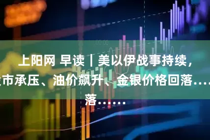 上阳网 早读｜美以伊战事持续，股市承压、油价飙升、金银价格回落……